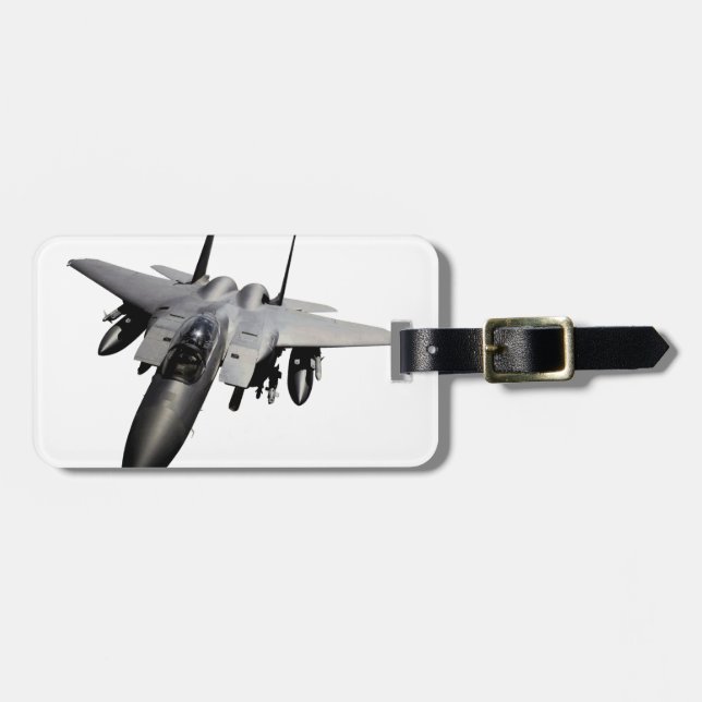Etiqueta De Bagagem F-15 Jato de Águia (Frente Horizontal)