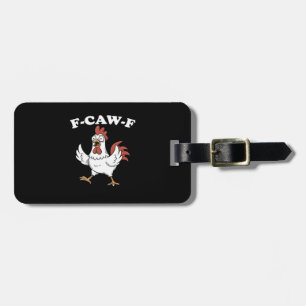 Etiqueta De Bagagem F-Caw-F Frango Clássico Divertido Moderno