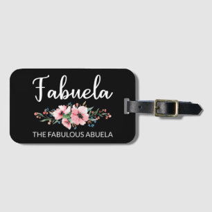 Etiqueta De Bagagem Fabuela Definição I - Flor de Abuela Fabulosa