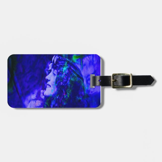 Etiqueta De Bagagem Fada Azul (Frente Horizontal)