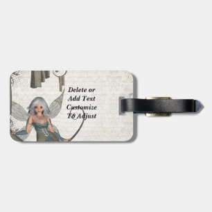 Etiqueta De Bagagem Fada bonito do manga