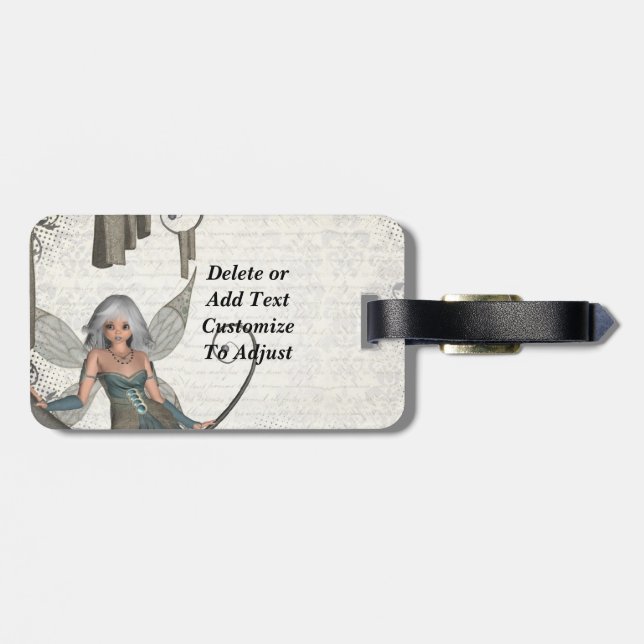 Etiqueta De Bagagem Fada bonito do manga (Traseira Horizontal)