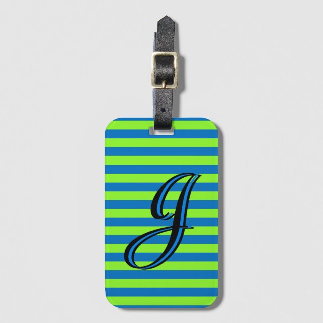 Etiqueta De Bagagem Faixa Personalizada (Frente Vertical)