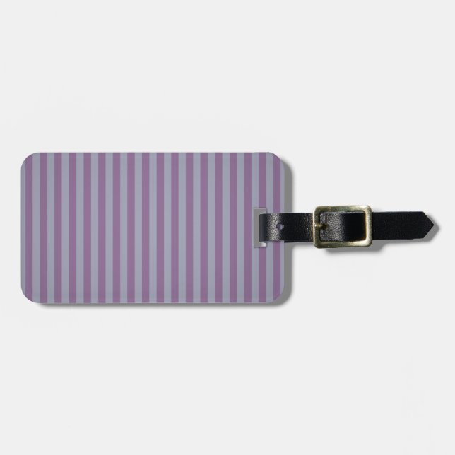 Etiqueta De Bagagem Faixa Roxa Personalizável (Frente Horizontal)