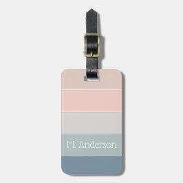 Etiqueta De Bagagem Faixas de Cores de Verão Personalizadas
