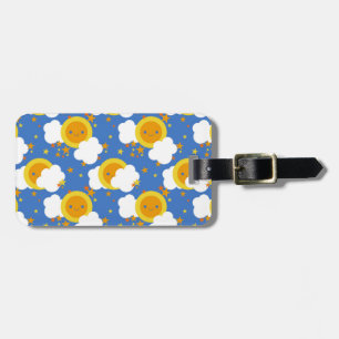 Etiqueta De Bagagem Falln Kawaii Moon, Estrelas, Sol