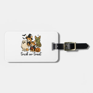 Etiqueta De Bagagem fantasia de Halloween para corgi
