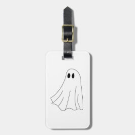 Etiqueta De Bagagem Fantasma Assustador