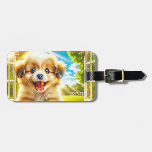 Etiqueta De Bagagem Fantasy - Cachorro-Sol-Bebê