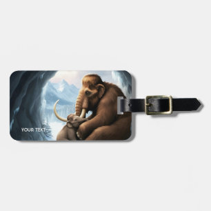 Etiqueta De Bagagem Fantasy Caverna Caverna Bebê Mammoth
