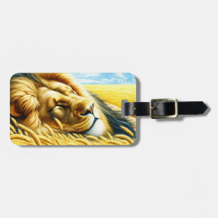 Etiqueta De Bagagem Fantasy Cujo Trigo Dorme Lion