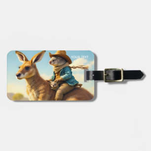 Etiqueta De Bagagem Fantasy Cute Wombat Kangaroo Koala