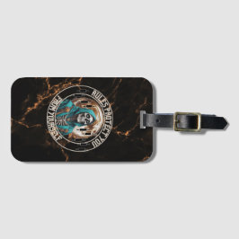 Etiqueta De Bagagem Fantasy Design marble | Grim Reaper | Motivation