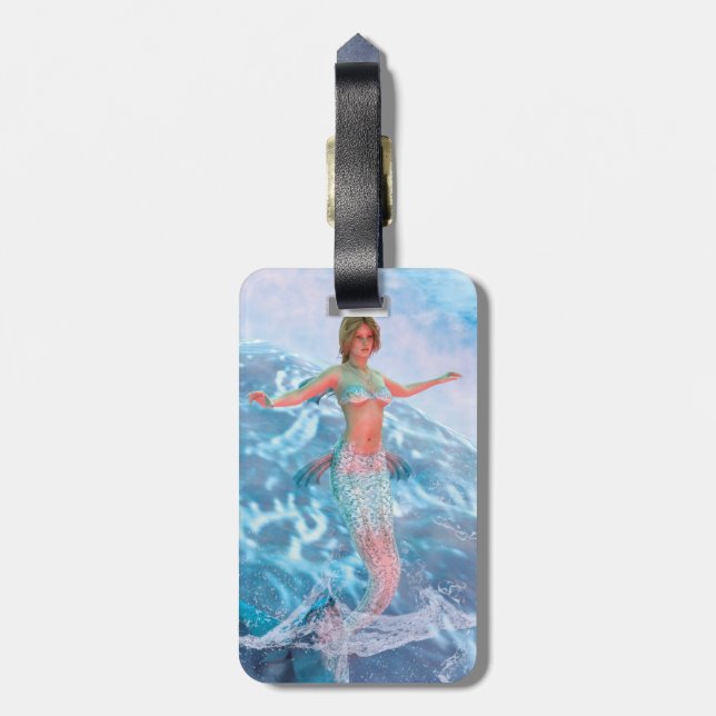 Etiqueta De Bagagem Fantasy Mermaid (Traseira Vertical)