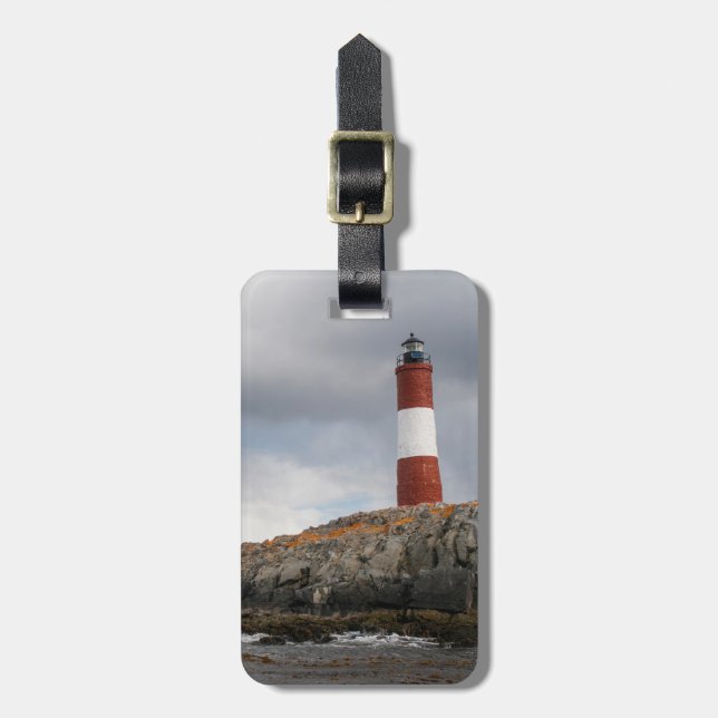 Etiqueta De Bagagem Farol no Canal de Beagle (Frente Vertical)