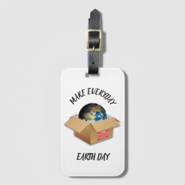 ETIQUETA DE BAGAGEM FAZER O DIA DA TERRA DE TODOS OS DIAS