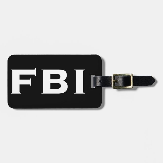 ETIQUETA DE BAGAGEM FBI LEGAL (Frente Horizontal)