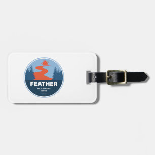 Etiqueta De Bagagem Feather Wild E Scenic River