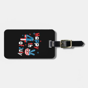 Etiqueta De Bagagem Feliz Dia da Independência em 4 de julho