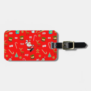 Etiqueta De Bagagem Feliz Natal Belo Velho Natal 25 de dezembro Natal