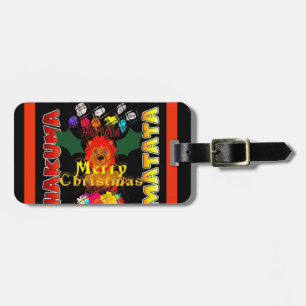 Etiqueta De Bagagem Feliz Natal e um Feliz ano novo