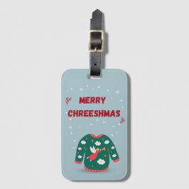 Etiqueta De Bagagem Feliz Natal Feio Anjo