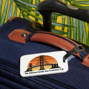Etiqueta De Bagagem Férias Personalizadas da Ponte de São Francisco