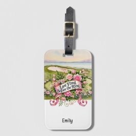 Etiqueta De Bagagem Festa de Despedida de Solteira de Golfe para Golfi