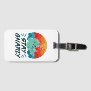 Etiqueta De Bagagem Fica Gnarly Cute Narwhals Lover