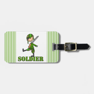 Etiqueta De Bagagem Figura de Soldado Simples