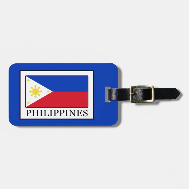 Etiqueta De Bagagem Filipinas (Frente Horizontal)