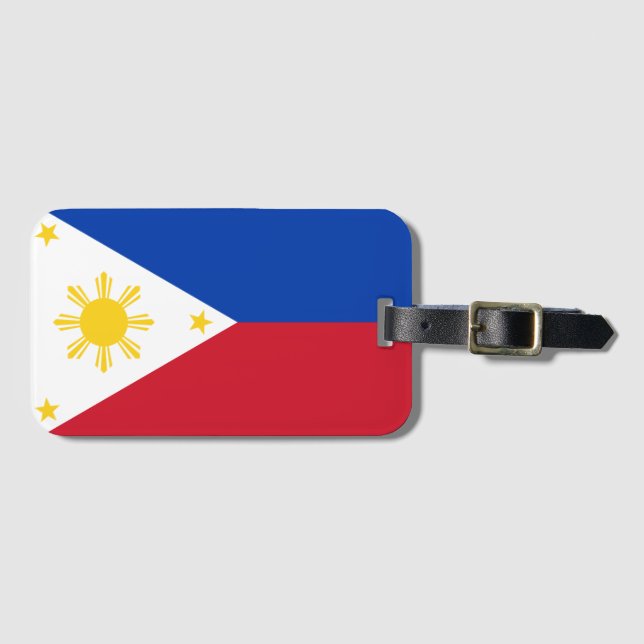 Etiqueta De Bagagem Filipinas (Frente Horizontal)