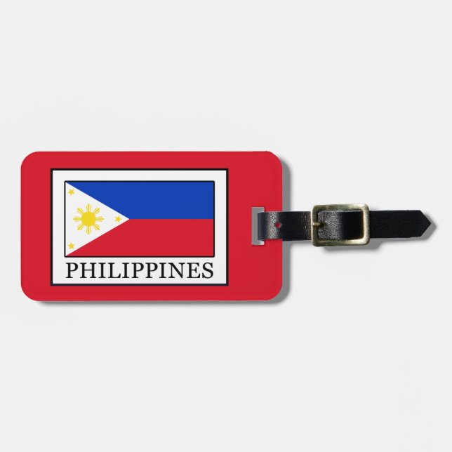 Etiqueta De Bagagem Filipinas (Frente Horizontal)