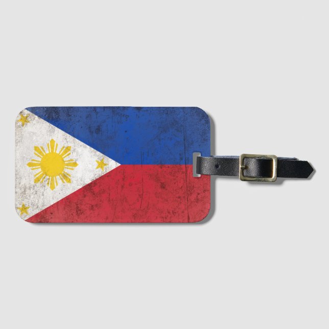 Etiqueta De Bagagem Filipinas (Frente Horizontal)