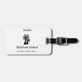 Etiqueta De Bagagem Fim de semana de despedida de solteira clube da ár
