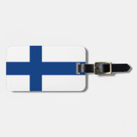 Finland flag Luggage Tag
