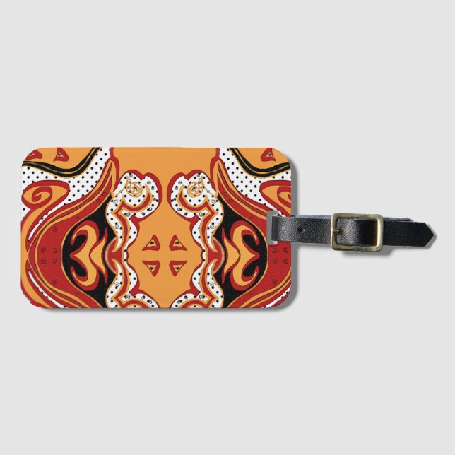 Etiqueta De Bagagem Fire (Frente Horizontal)