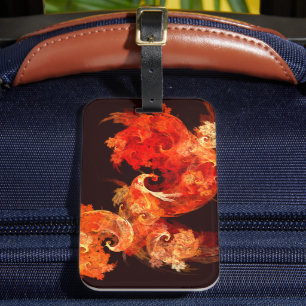 Etiqueta De Bagagem Firebird Abstrato Art