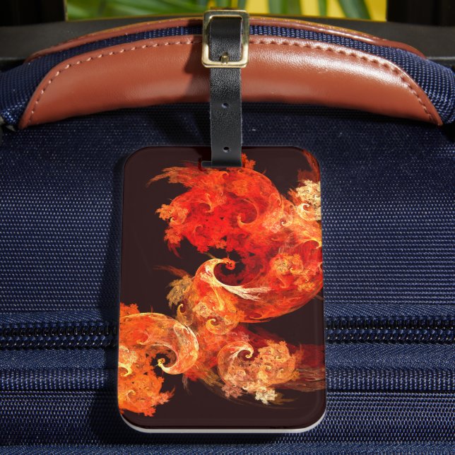 Etiqueta De Bagagem Firebird Abstrato Art (Frente Insitu 2)