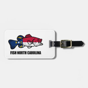 Etiqueta De Bagagem Fish Carolina do Norte