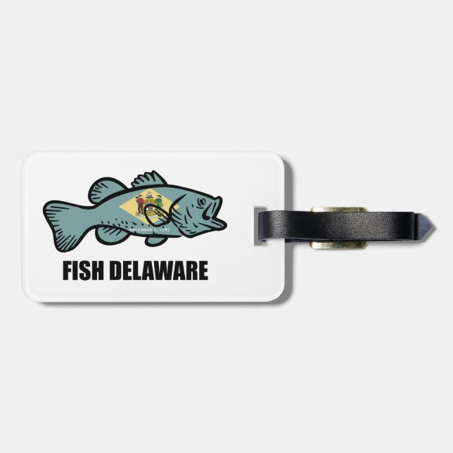 Etiqueta De Bagagem Fish Delaware (Traseira Horizontal)