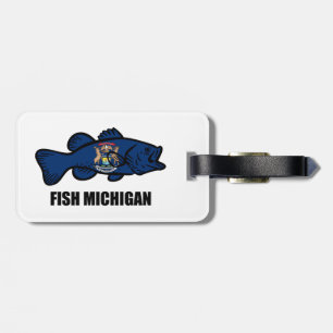 Etiqueta De Bagagem Fish Michigan