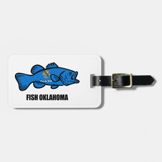 Etiqueta De Bagagem Fish Oklahoma (Frente Horizontal)
