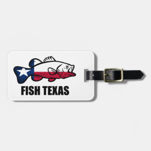 Etiqueta De Bagagem Fish Texas