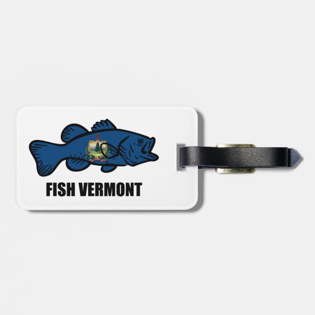 Etiqueta De Bagagem Fish Vermont (Traseira Horizontal)