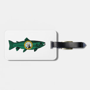 Etiqueta De Bagagem Fish Washington State Trout