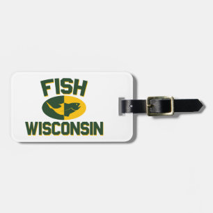 Etiqueta De Bagagem Fish Wisconsin
