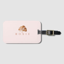 Etiqueta De Bagagem Fita Rosa Coquette Personalizada
