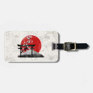 Etiqueta De Bagagem Flag e Symbols of Japan ID153