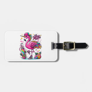 Etiqueta De Bagagem Flamingo hiphop